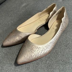 Rose Gold Jessica Simpson flats - never worn!